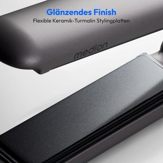 Lisseur Céramique/Titane Sans Fil Medion LIFE HS2 210ºC 5 Réglages Arrêt Automatique Noir