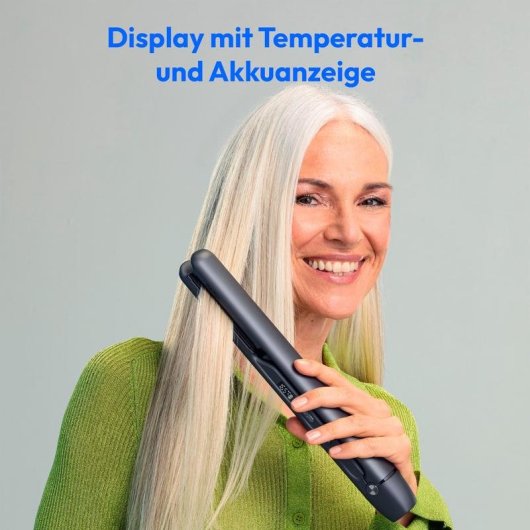 Lisseur Céramique/Titane Sans Fil Medion LIFE HS2 210ºC 5 Réglages Arrêt Automatique Noir