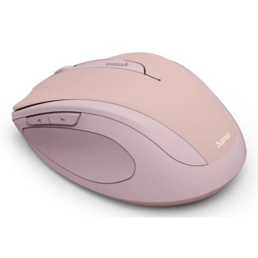Ratón Hama WM-400 RF Wireless 1600 DPI Rose 6 Boutons Ergonomique Bureau