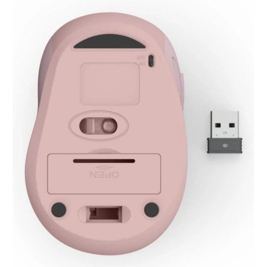 Ratón Hama WM-400 RF Wireless 1600 DPI Rose 6 Boutons Ergonomique Bureau