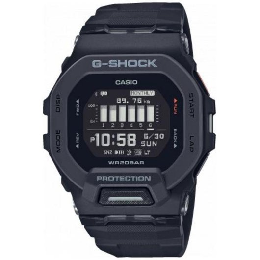 Casio G-Shock GBD-200-1ER Bluetooth 45,9mm Negro Resistente al Agua 20ATM