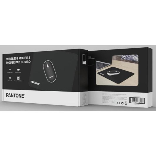 Ratón Celly PT-MP002B Inalámbrico 100 DPI Negro Blanco Ambidiestro