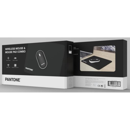 Ratón Celly PT-MP002B Inalámbrico 100 DPI Negro Blanco Ambidiestro