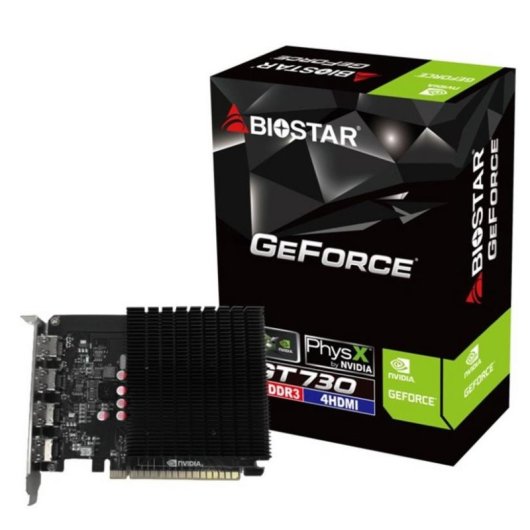 Carte Graphique Biostar GeForce GT 730 4GB GDDR3 Passive