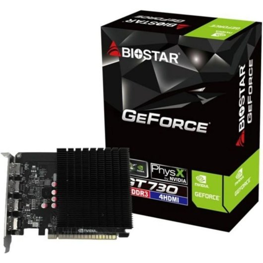Carte Graphique Biostar GeForce GT 730 4GB GDDR3 Passive