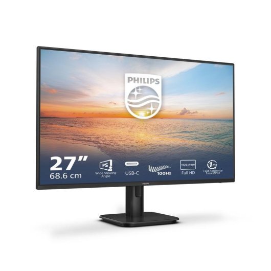 Monitor Philips 27E1N1300A 27" FullHD 100Hz IPS USB-C Altavoces Flicker-Free