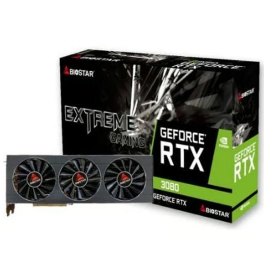 Tarjeta Gráfica Biostar GeForce RTX 3080 10GB GDDR6X Triple Ventilador