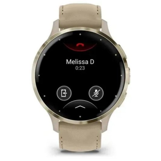 Garmin 010-02785-55 Bluetooth GPS 41mm Oro Correa Cuero Resistencia Agua 5ATM SpO2 Pulsómetro