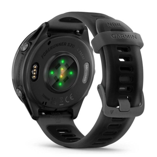 Garmin Forerunner 570 Bluetooth GPS 47mm Negro Silicona Resistente Agua 5ATM SpO2 Pulsómetro