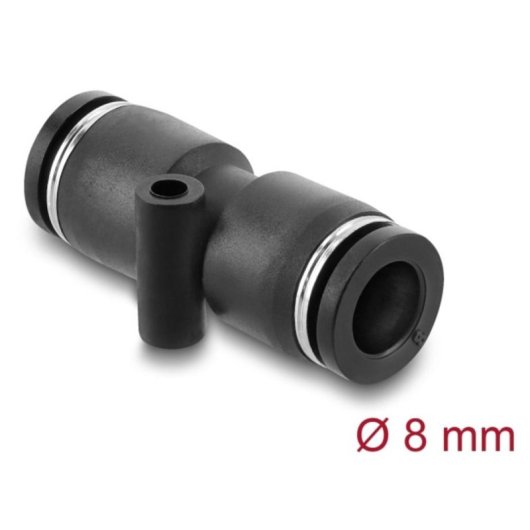 Acoplamiento Neumático DeLOCK 60743 Rosca Hembra 8 mm 10 bar Negro