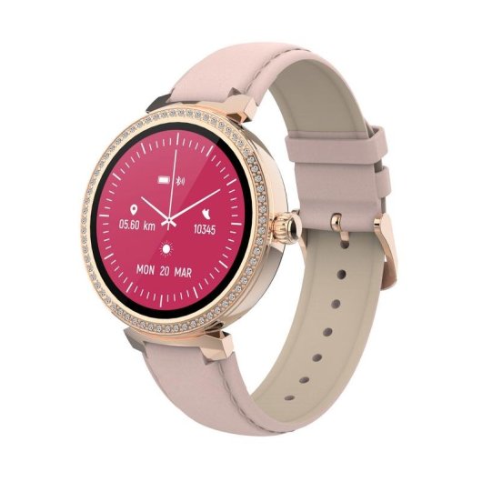 Denver SWC-342RO Bluetooth 1,2" Rosa Talla Única IP67 SpO2 Pulsómetro Tensiómetro