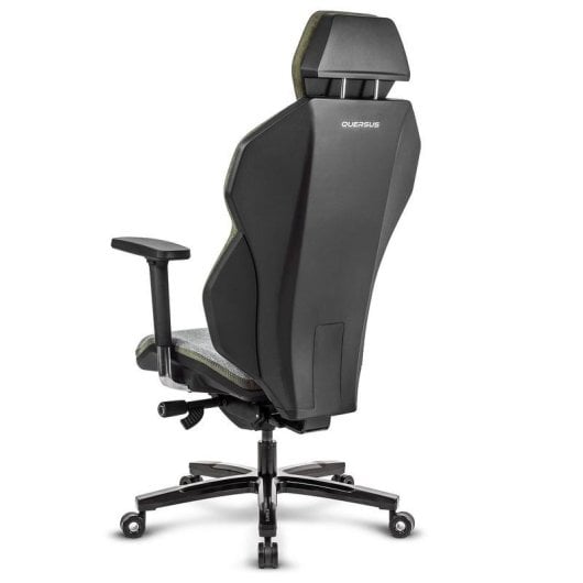 Sedia Gaming Quersus ICOS 1.1 Verde Militare Tessuto Ignifugo Braccioli 4D