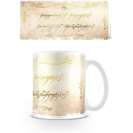 Becher Pyramid The Lord Of The Rings (Ring Inscription) 0,315 L Keramik Multifarben