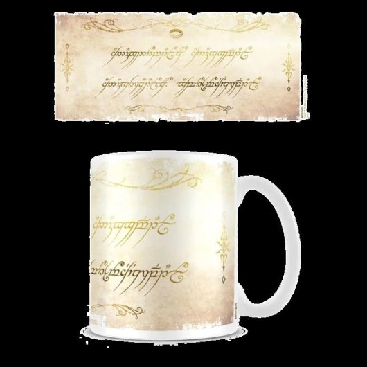 Becher Pyramid The Lord Of The Rings (Ring Inscription) 0,315 L Keramik Multifarben