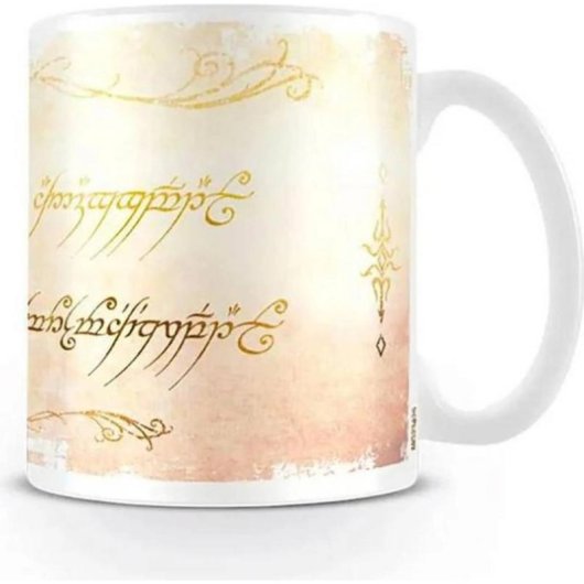 Becher Pyramid The Lord Of The Rings (Ring Inscription) 0,315 L Keramik Multifarben