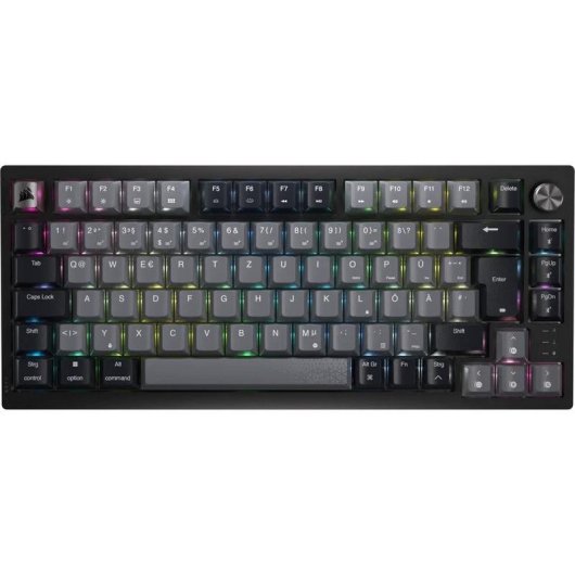 Teclado Corsair K65 PLUS Wireless mecánico 75% RGB QWERTZ negro