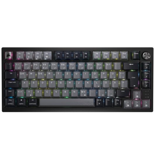 Teclado Corsair K65 PLUS Wireless mecánico 75% RGB QWERTZ negro