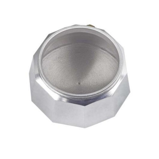 Cafetera Italiana Plateada 6 Tazas con tratamiento interior antióxido
