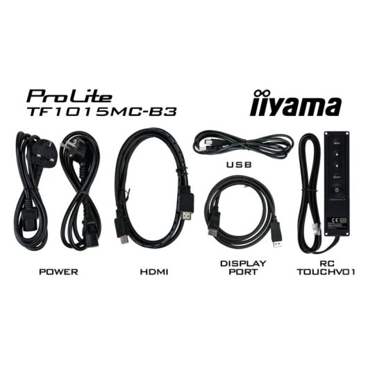 Écran PC iiyama TF1015MC-B3 10,1" HD 75Hz IPS Tactile Multi-touch VESA RJ45