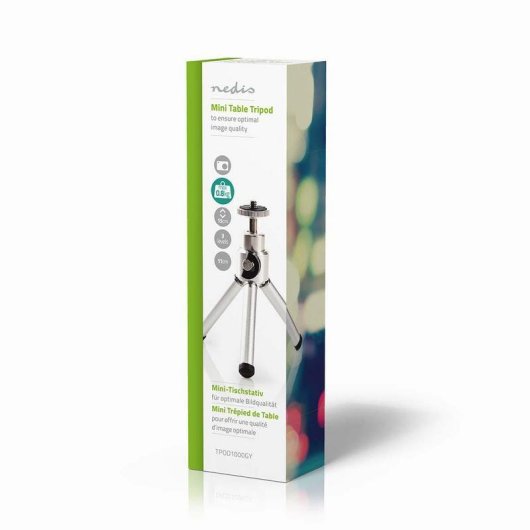 Trípode Nedis TPOD1000GY Compacto para Cámaras