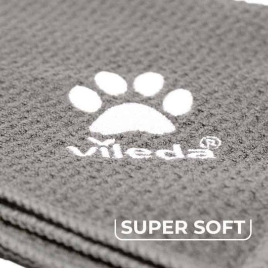 Toalla para mascotas Vileda XL Microfibra Gris 650 x 1000 mm