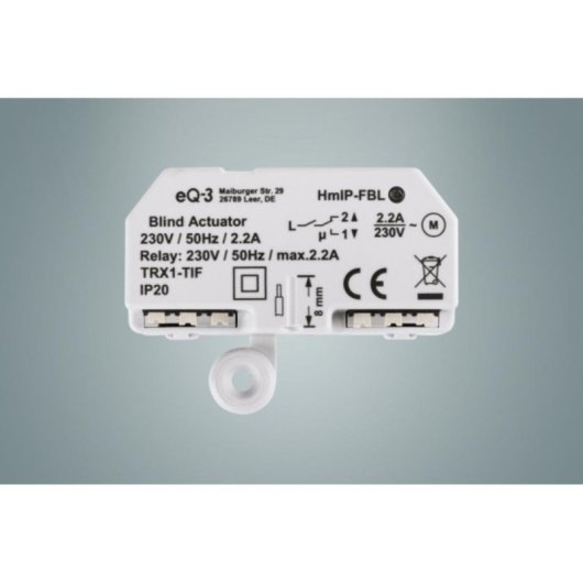 WLAN-Relais Homematic IP HmIP-FBL Weiß 180 m Rollladensteuerung Zigbee