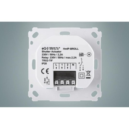 WLAN-Relais Homematic IP HmIP-BROLL Weiß 220 m Funk-Rollladensteuerung