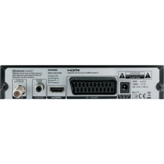 Descodificador Schwaiger DSR500HD Full HD Cable Negro