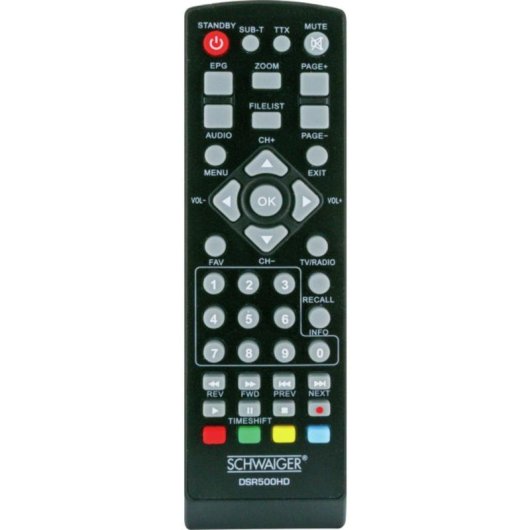 Descodificador Schwaiger DSR500HD Full HD Cable Negro