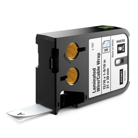 Nastro per stampanti etichette DYMO XTL 21 mm x 39 mm Nero su bianco 150 pezzi