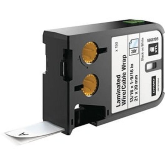 Nastro per stampanti etichette DYMO XTL 21 mm x 39 mm Nero su bianco 150 pezzi