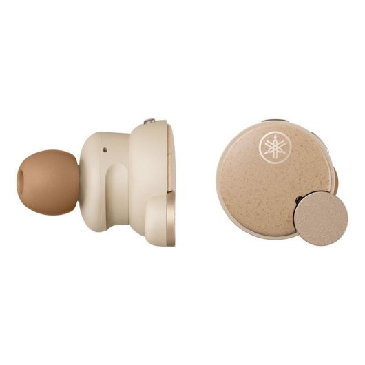 Auriculares Yamaha TW-E7B sans fil Bluetooth avec ANC, micro et IPX5 beige