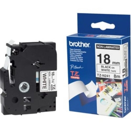 Cinta para impresora de etiquetas Brother TZE-N241 no laminada 1,8 cm x 8 m