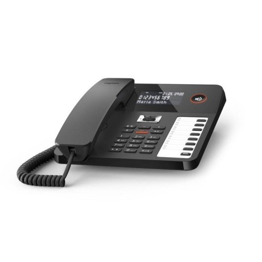 Teléfono DECT Gigaset DESK 800A Terminal con Conexión por Cable Negro