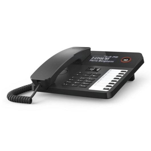 Teléfono analógico Gigaset DESK 600 Negro con identificador de llamadas