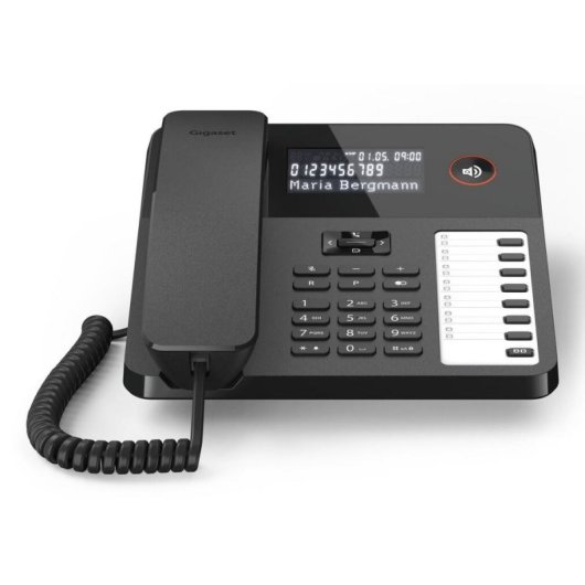 Teléfono analógico Gigaset DESK 600 Negro con identificador de llamadas