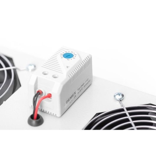 Unidad de ventilador de techo Digitus para armario mural 19" 483 mm 2 ventiladores gris