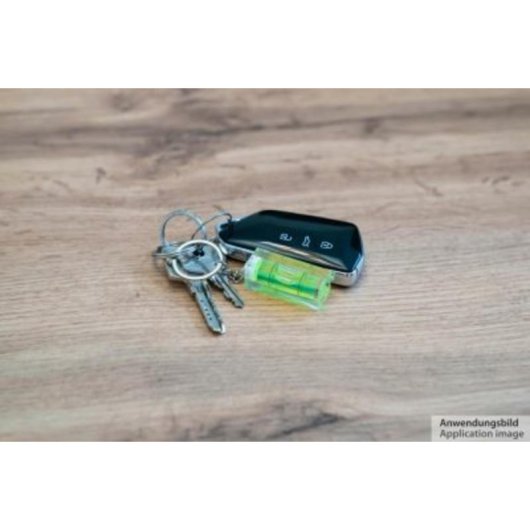 Llavero de anilla Kabelmeister TOOL-003-2 Plata Transparente Amarillo Rectángulo 2 piezas