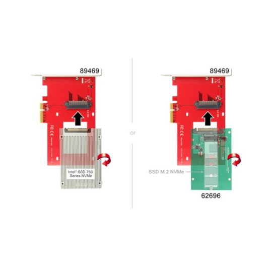 Tarjeta de Interfaz Delock PCIe a U.2 NVMe