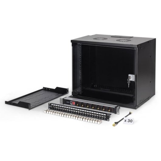Armario Rack Digitus SOHO Pro 9U 483 mm (19") Pared Negro