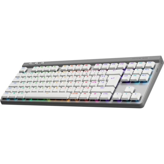 Clavier Logitech G G515 LIGHTSPEED TKL sans fil mécanique RGB AZERTY blanc