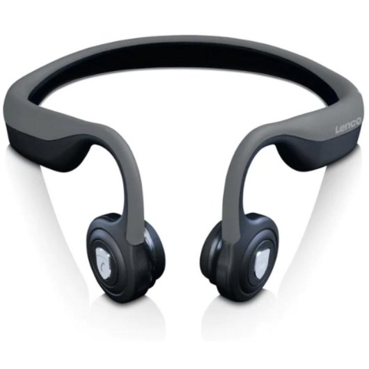 Auriculares Lenco HBC-200GY sans fil Bluetooth sports avec protection IPX5 noirs