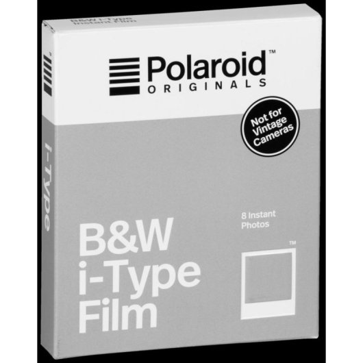 Películas instantáneas Polaroid B&W i-Type 8 piezas