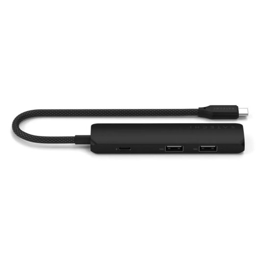Hub Satechi 4 puertos 10 Gbps ST-P4SK con HDMI 4K y USB-C PD 100W