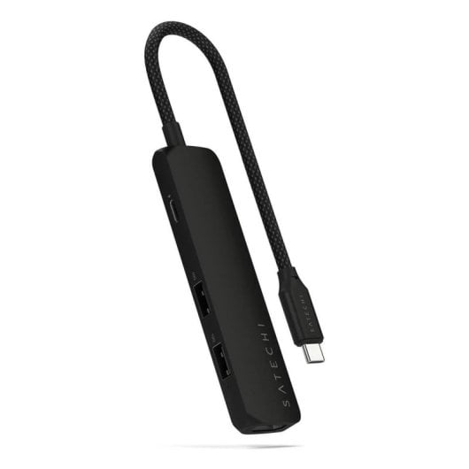 Hub Satechi 4 puertos 10 Gbps ST-P4SK con HDMI 4K y USB-C PD 100W