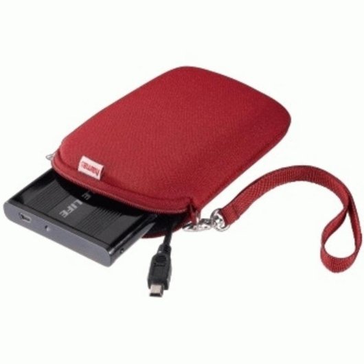 Custodia per hard disk esterno 2.5" Hama Neoprene Rosso