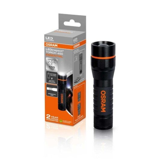 Linterna LED Osram LEDinspect Torch 450 Essential con Zoom y 3 Modos