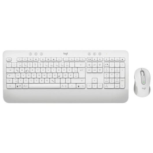 Teclado Logitech MK650 sem fios Bluetooth membrana QWERTZ branco com rato