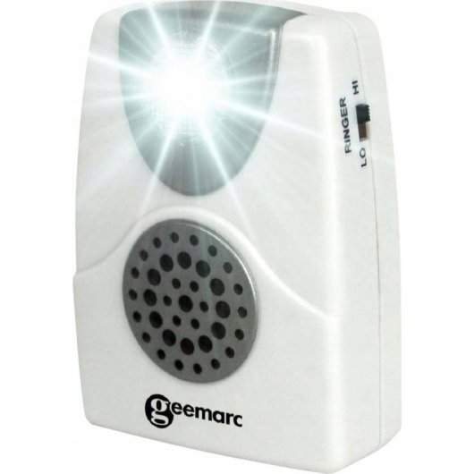 Campainha Geemarc CL11 Universal Branca com sinal luminoso e cabo RJ11