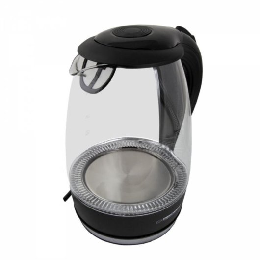 Tetera Eléctrica Esperanza EKK011K 1,7 L 2200 W Negro Gris Transparente
